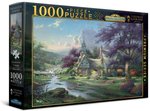 Harlington - 1000 Piece - Kinkade Clocktower Cottage-jigsaws-The Games Shop