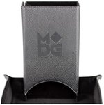 MDG - Fold Up Leather Dice Tower - Black-accessories-The Games Shop