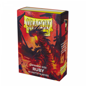 Dragon Shield Sleeves - 60 Matte Japanese - Ruby
