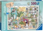 Ravensburger - 500 Piece - Crazy Cats Tom Cat's House Plants-jigsaws-The Games Shop