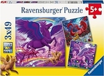 Ravensburger - 3x49 Piece - Mythical Majesty-jigsaws-The Games Shop