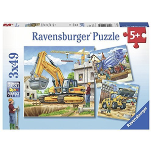 Ravensburger - 3x49 Piece - Large Construction Vehicles