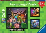 Ravensburger - 3x49 Piece - Minecraft Biomes-jigsaws-The Games Shop