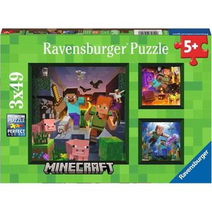 Ravensburger - 3x49 Piece - Minecraft Biomes