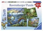 Ravensburger - 3 x 49 Piece - Dinosaur Fascination-jigsaws-The Games Shop