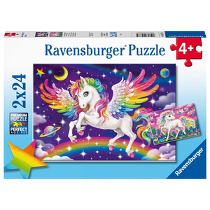 Ravensburger - 2x24 Piece - Unicorn and Pegasus