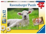 Ravensburger - 2x24 Piece - Farm Animal Babies-jigsaws-The Games Shop