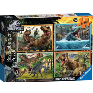 Ravensburger - 4x 100 Piece - Jurassic World Bumper Pack