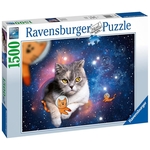 Ravensburger - 1500 Piece - Cats Flying To Outer Space-1500-The Games Shop