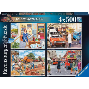 Ravensburger - 4X 500 Piece - Work Day Memories