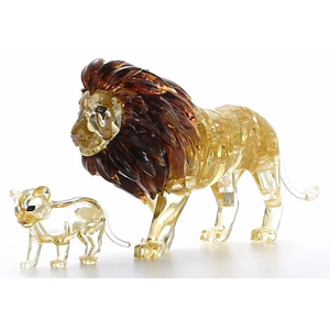 3D Crystal Puzzle - Lion and Cub