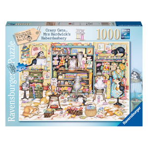 Ravensburger - 1000 Piece - Crazy Cats: Haberdashery