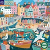 eeBoo - 1000 Piece - Seaside Harbor-jigsaws-The Games Shop