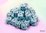 Chessex - 12mm D6 - Opaque -Dice Block (36) -  Pastel Blue/Black 