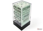 Chessex - 16mm D6 (12) Opaque - Pastel Green/Black-board games-The Games Shop