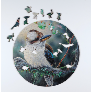 Twigg - 202 Piece Wooden Shaped Piece Jigsaw - Kookaburra (Natalie Jane Parker)