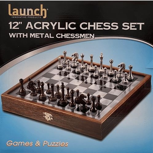 Chess Set - Launch Acrylic with Metal Pieces