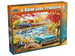 Holdson - 1000 Piece - Road Less Travelled Steam Train in Fall-jigsaws-The Games Shop