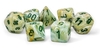 Chessex - Mega- Hedral Set (7) - Marble Green/Dark Green-gaming-The Games Shop