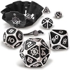 Enhance - Metal Dice Set (7) Black-gaming-The Games Shop