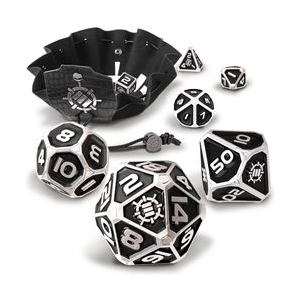 Enhance - Metal Dice Set (7) Black