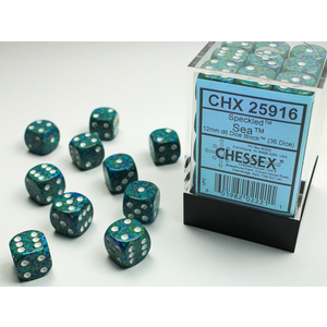 Chessex - 12mm D6 (36) Speckled - Sea - Board Games-Accessories : The ...