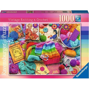 Ravensburger - 1000 Piece - Vintage Knitting and Crochet