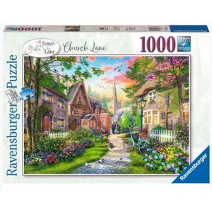 Ravensburger - 1000 Piece - Down the Lane 4 Church Lane