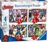 Ravensburger - 4 in 12, 16, 20 & 24 Piece - Marvel Avengers-jigsaws-The Games Shop