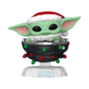 Pop Vinyl - Star Wars - Holiday Grogu with pram-collectibles-The Games Shop