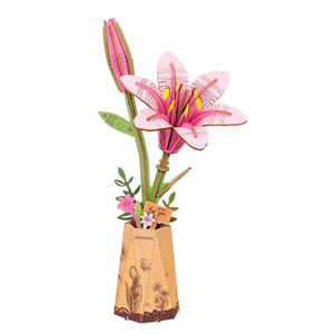 Wooden Bloom Kit - Pink Lily