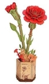 Wood Bloom - Red Carnation-construction-models-craft-The Games Shop