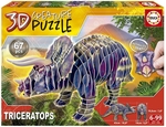 Educa - 3D Dinosaur Kit - Triceratops-construction-models-craft-The Games Shop