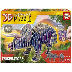 Educa - 3D Dinosaur Kit - Triceratops