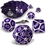 RPG Dice Set (x7) - Enhance Metal Purple