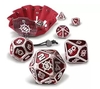 RPG Dice Set (x7) - Enhance Metal Red-gaming-The Games Shop