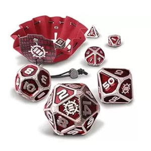 RPG Dice Set (x7) - Enhance Metal Red