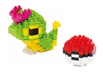 Nanoblock - Small Pokemon Caterpie & Pokeball-construction-models-craft-The Games Shop