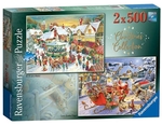 Ravensburger - 2 x 500 Piece - Christmas Collection 1-jigsaws-The Games Shop