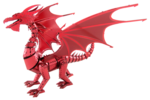 Metal Earth Iconx - Red Dragon-construction-models-craft-The Games Shop