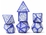 Sirius Dice - Polyhedral Set (7) - Illusory Stone Purple Agate