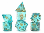 Sirius Dice - Polyhedral Set (7) - Sharp Aqua Fairy-gaming-The Games Shop