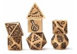 Sirius Dice - Polyhedral Set (7) - Illusory Stone Sandstone-gaming-The Games Shop