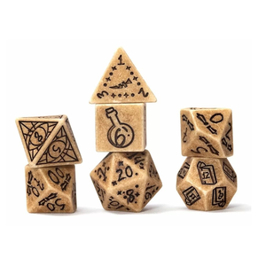 Sirius Dice - Polyhedral Set (7) - Illusory Stone Sandstone