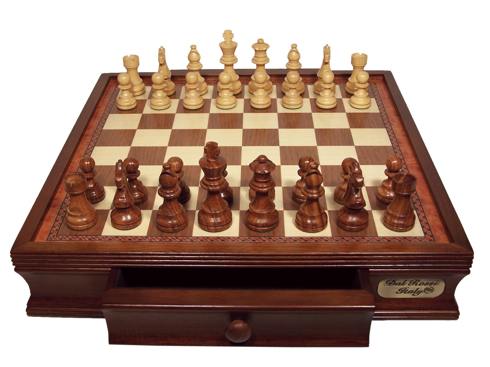 chess-set-weighted-wooden-pieces-on-timber-inlaid-board-with-drawer