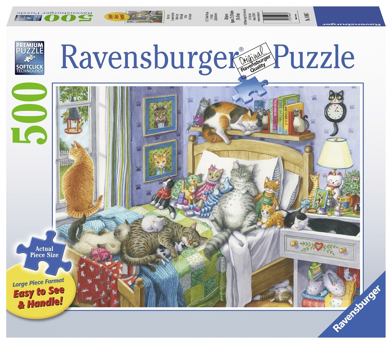 Ravensburger - 500 Piece Large Format - Cat Nap - Jigsaws-Adult Large ...