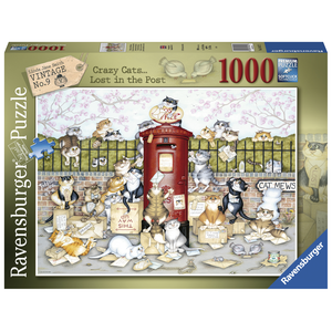 Ravensburger - 1000 Piece - Crazy Cats... Lost in the Post