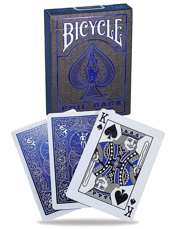 Bicycle Metalluxe Foil Back Cobalt Card Dice Games Playing Cards The Games Shop Board games Card games Jigsaws Puzzles Collectables Australia