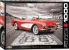 Eurographics - 1000 Piece - Corvette 1959 on Route 66-jigsaws-The Games Shop