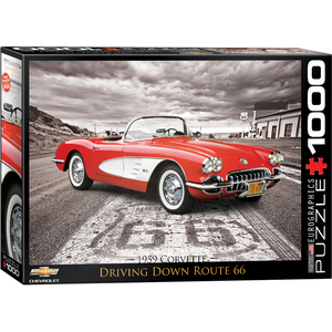 Eurographics - 1000 Piece - Corvette 1959 on Route 66